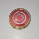 Made In Hong Kong Gold Tone & Metallic Purple Pill Box W/Silver Tone Cut Circles (SD2) Made In Hong Kong Gold Tone & Metallic Purple Pill Box W/Silver Tone Cut Circles (SD2)