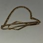 Gold Color Bar and Chain Tie Clip with Chain - Tie Clasp (SD2)