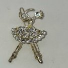 Ballet Dancer or Ballerina Hair Barrett Silver with Clear Stones (SD2)