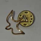 Gold Tone Peace Dove Tie Tack / Tie Clasp / Pin / Brooch (SD2)