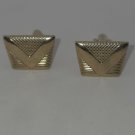 Vintage Gold Tone Cufflinks with a V (SD2)