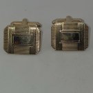 Gold Tone Etched Rectangle Cufflinks (SD2)