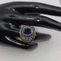 United States Army Ring with Blue - September Birthstone Alloy Ring Size 10 Jewelry (SD1)