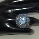 Vintage Coro Blue Rhinestone Adjustable Ring (SD1) Vintage Coro Blue Rhinestone Adjustable Ring (SD1)