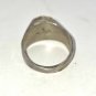 Silver Ring with Brown Amber Tiger Eye Stones Avon Size 8 1/2 (SD1)