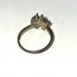 Vintage Gemstone Silver Butterfly Ring size 7 Jewelry (SD1)