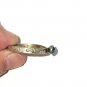 Silver Ring with Feet around the Band a Blue Stone Size 9 Ring (SD1)