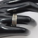 Silver Wire Five Layer Band Statement Ring size 8 3/4 (#55) (SD1) Silver Wire Five Layer Band Statement Ring size 8 3/4 (#55) (SD1)