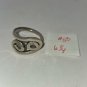 Hammered Silver Aluminum Spiral Ring Size 6 1/4 (#50) (SD1)