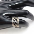 Silver Wire Swirl Statement Ring size 5 (#66) (SD1)