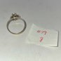 Silver Wire Looks Like a Musical Note Statement Ring size 8 (#79) (SD1)