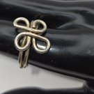 Silver Wire Swirl Statement Ring size 10 (#52) (SD1)