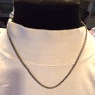 Black Coated Round Box Chain 8" Necklace Men's Jewelry (BD2)
