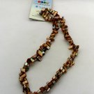 Blue Moon Beads Color Coordinates Shell Beads Chips Chocolate 14" (BD3)