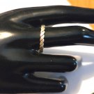Silver Twisted Wire Ring Simple Filigree Band size 9 (232) (SD1)