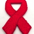 Handcrafted Canvas Red Awareness Ribbon - Heart Disease, Burn Victims, Dare and more (PL) (J1) Handcrafted Canvas Red Awareness Ribbon - Heart Disease, Burn Victims, Dare and more (PL) (J1)