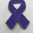 Handcrafted Canvas Purple Awareness Ribbon ADHD, Alzheimer's, Epilepsy, Cystic Fibrosis (PL) (J1) Handcrafted Canvas Purple Awareness Ribbon ADHD, Alzheimer's, Epilepsy, Cystic Fibrosis (PL) (J1)