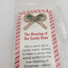 Candy Cane Pin/Brooch along with the Story of the Candy Cane (J1)