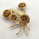 Four Gold Color Flowers Pin/Brooch (J1)