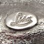 Lisa Signed Silver Tone Textured Metal Leaf Brooch Pin (J1)