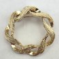 Gerry's Signed Gold Tone Wreath Brooch Pin (J1)