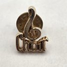 Gold Tone Choir Pin with Musical Note Pin/Brooch (J1) Gold Tone Choir Pin with Musical Note Pin/Brooch (J1)