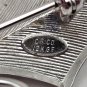 Signed C.R. CO 12k gf Silver Leaf Pin with Faux Pearl Brooch Pin Charles Reis (J1)