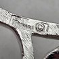 Vintage Trifari Signed Brushed Silver Leaf Brooch Pin (J1)