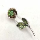 Avon Gold Tone Flower with August / Peridot Birthstone Center Pin/Brooch 1 1/2" (J1) Avon Gold Tone Flower with August / Peridot Birthstone Center Pin/Brooch 1 1/2" (J1)