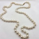 Faux Pearl with Twist Clasp Necklace 30" (BD1) Faux Pearl with Twist Clasp Necklace 30" (BD1)