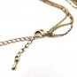 Pink Rhinestone Teddy Bear Necklace With Movable Arms and Legs MARKED CN 19" (BD1)