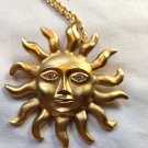 Vintage Avon Celestial Sun Pin/Brooch Necklace Gold Tone Face with Clear Rhinestone Eyes (BD1) Vintage Avon Celestial Sun Pin/Brooch Necklace Gold Tone Face with Clear Rhinestone Eyes (BD1)