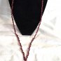 Oval Stone with Purple Agate Chip Beads Necklace (BD1)