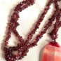 Oval Stone with Purple Agate Chip Beads Necklace (BD1)