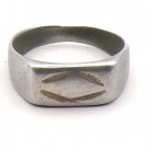 Handmade Man's Pinky with a Diamond Shape Ring Size 8 (SD1) Handmade Man's Pinky with a Diamond Shape Ring Size 8 (SD1)