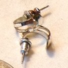 Tiny Silver Half Hoop Pierced Earrings (BD2)