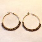 Coldwater Creek Bronze Color Hoop Pierced Earrings (BD2)