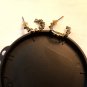 Small Gold Tone with Wire Wrap Accent Open Hoop Pierced Earrings (BD2)