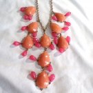 Pink and Peach Statement Necklace (BD2) Pink and Peach Statement Necklace (BD2)