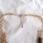 Triple Strand Silver, Red, Wood, Beads, Stones Necklace (BD2)