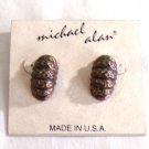 Bronze Color Michael Alan Pierced Earrings (BD2)