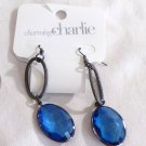 Charming Charlie Bronze with Blue Stone Dangle Pierced Earrings (BD2) Charming Charlie Bronze with Blue Stone Dangle Pierced Earrings (BD2)