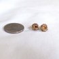Gold Tone Rope Knot Stud Pierced Earrings (BD2)