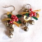 Christmas Mistletoe with Bells (They Do NOT Jingle) Dangle Pierced Earrings (BD2) Christmas Mistletoe with Bells (They Do NOT Jingle) Dangle Pierced Earrings (BD2)
