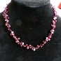 Dark Purple Chip Bead Necklace (BD1)