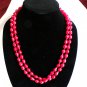 Dinosaur Design Deep Pink Resin Necklace (BD1)