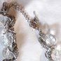 VCLM Large Clear Crystal with multiple Strand Silver Chain Intertwined 18" (BD1)