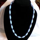 Light Blue and Clear Bead Necklace 25" (BD1) Light Blue and Clear Bead Necklace 25" (BD1)