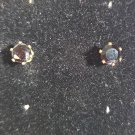 Black Stone Stud Pierced Earrings (BD2)