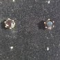 Black Stone Stud Pierced Earrings (BD2)